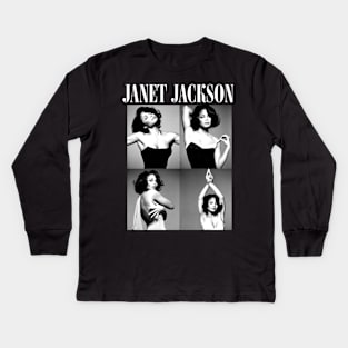 Janet Jackson Vintage Tour Concert Kids Long Sleeve T-Shirt